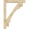 Ekena Millwork Merced Block Rough Sawn Bracket w/ Offset Brace, Douglas Fir, 6"W x 36"D x 48"H BKT0604X36X48MRC05RDF - alternate 4